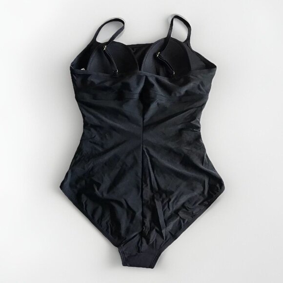 Kona Sol‎ Women's XL (16) Full Coverage Shirred Front One Piece Swimsuit - Picture 4 of 9